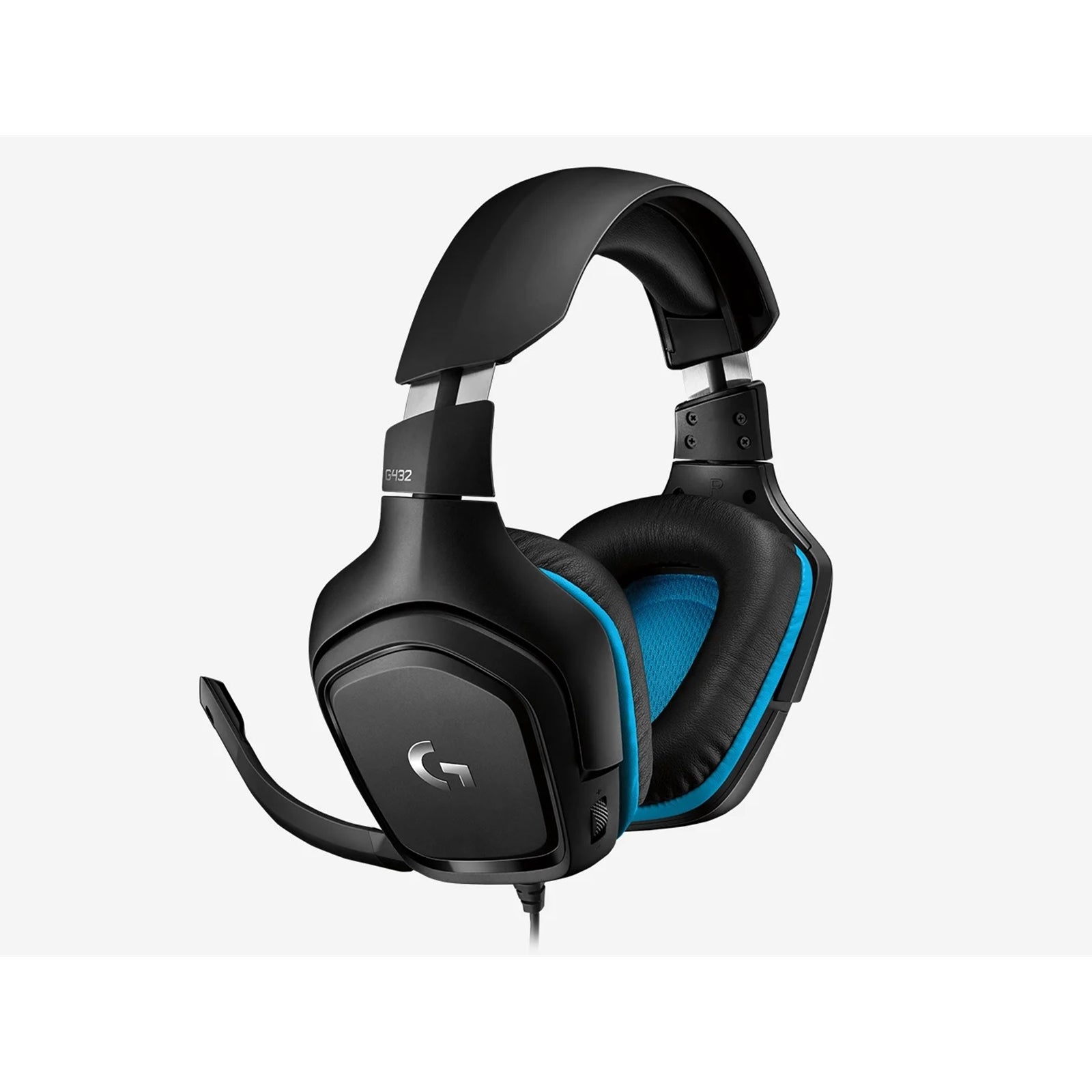 Logitech G432 Gaming Headset, 7.1 Virtual Surround Sound, Compatible with PC, Xbox, PS4, Switch or Mobile Device Via 3.5mm Connection or USB DAC, 50mm Audio Drivers, Enlarged 6mm Mic with Mute Feature Logitech G432 Gaming Headset, 7.1 Virtual Surround Sound, Compatible with PC, Xbox, PS4, Switch or Mobile Device Via 3.5mm Connection or USB DAC, 50mm Audio Drivers, Enlarged 6mm Mic with Mute Feature